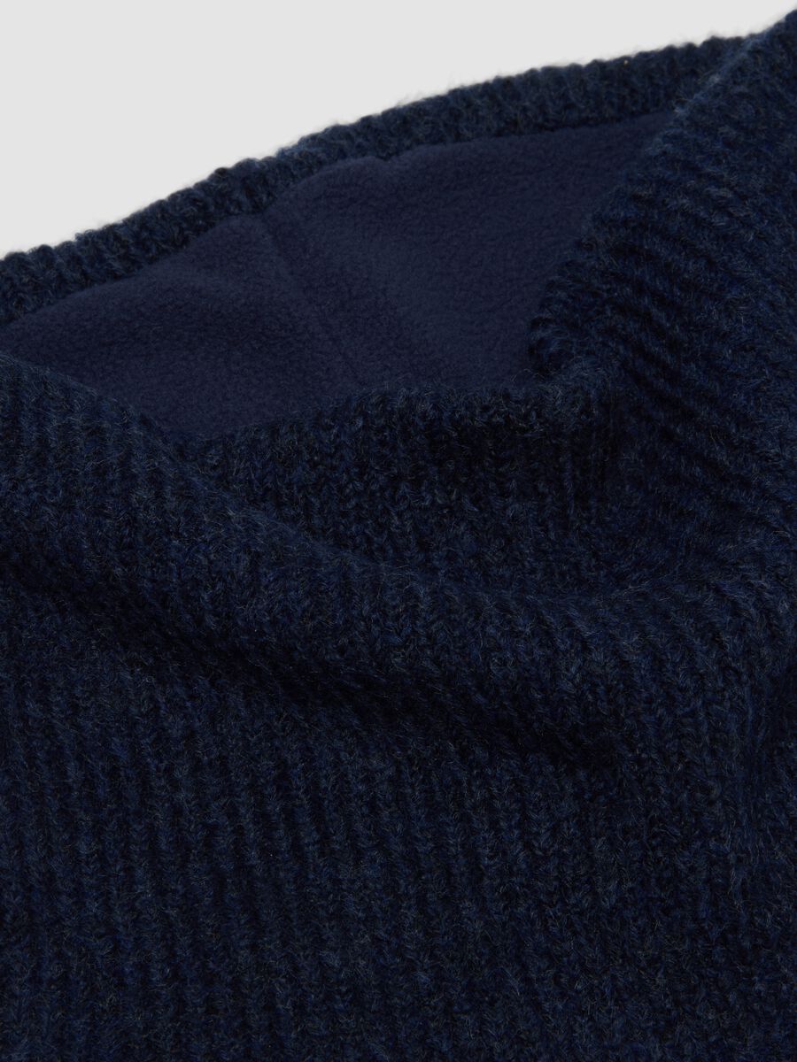 Blue stretch-fabric neck warmer_2