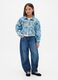 Multicolour Denim Jacket with Flowers_2