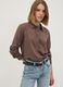 Brown pure viscose regular-fit shirt_0