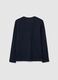 Blue regular fit boys' pure cotton jumper_4