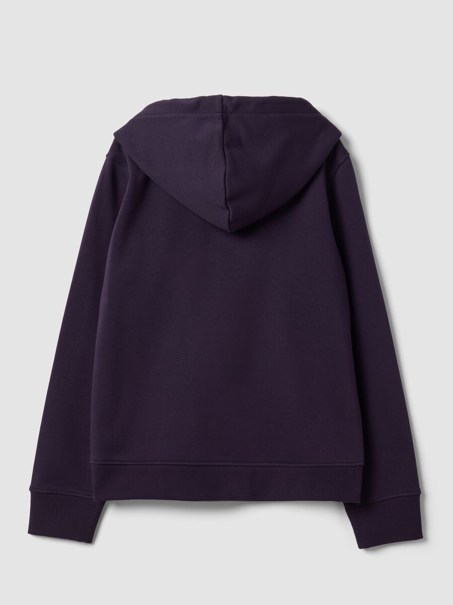 Purple cotton-blend hoodie, regular fit_6