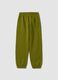 Pantaloni jogger verdi in puro cotone organico_1