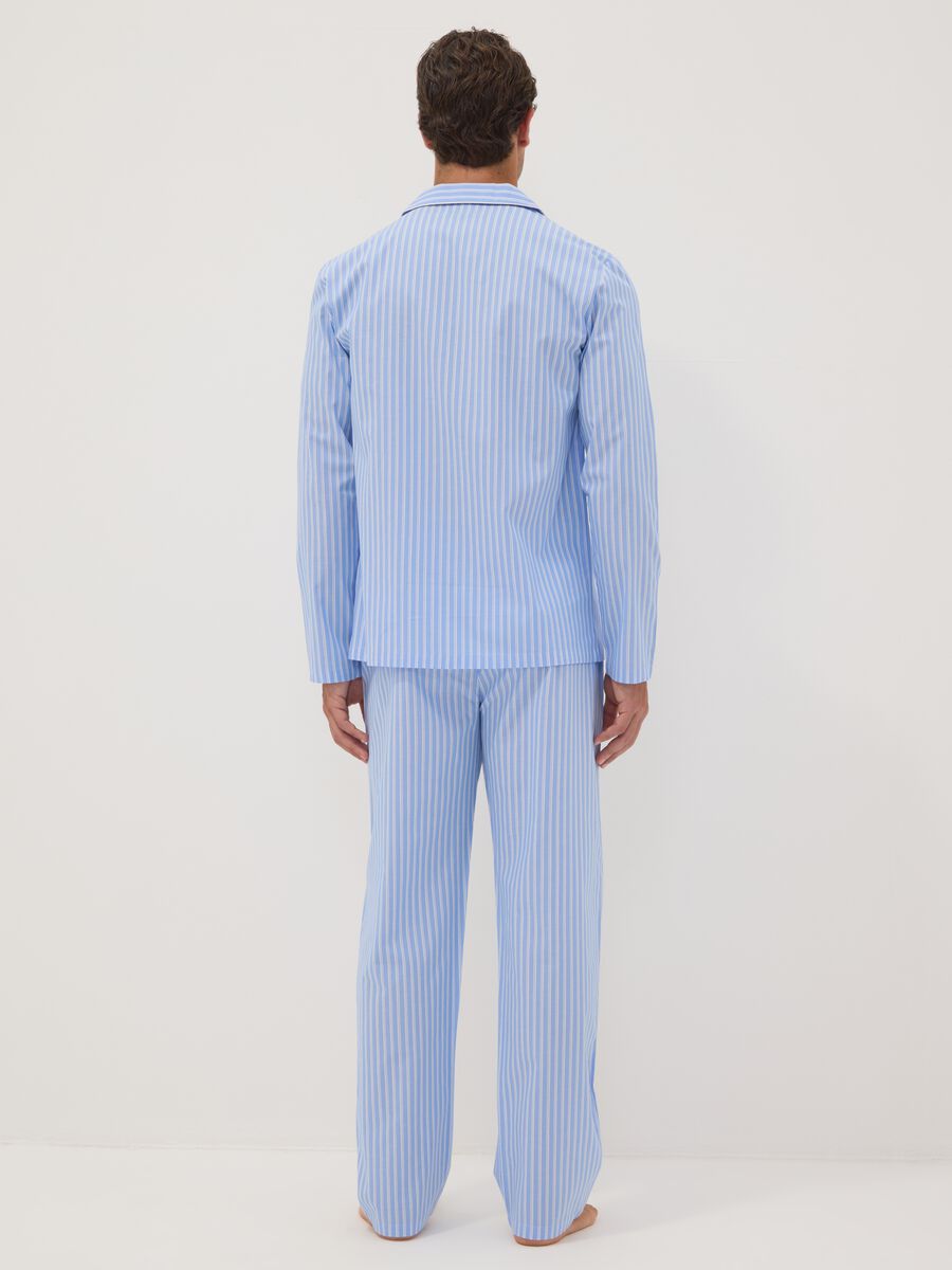 Blue striped organic cotton pyjamas_3