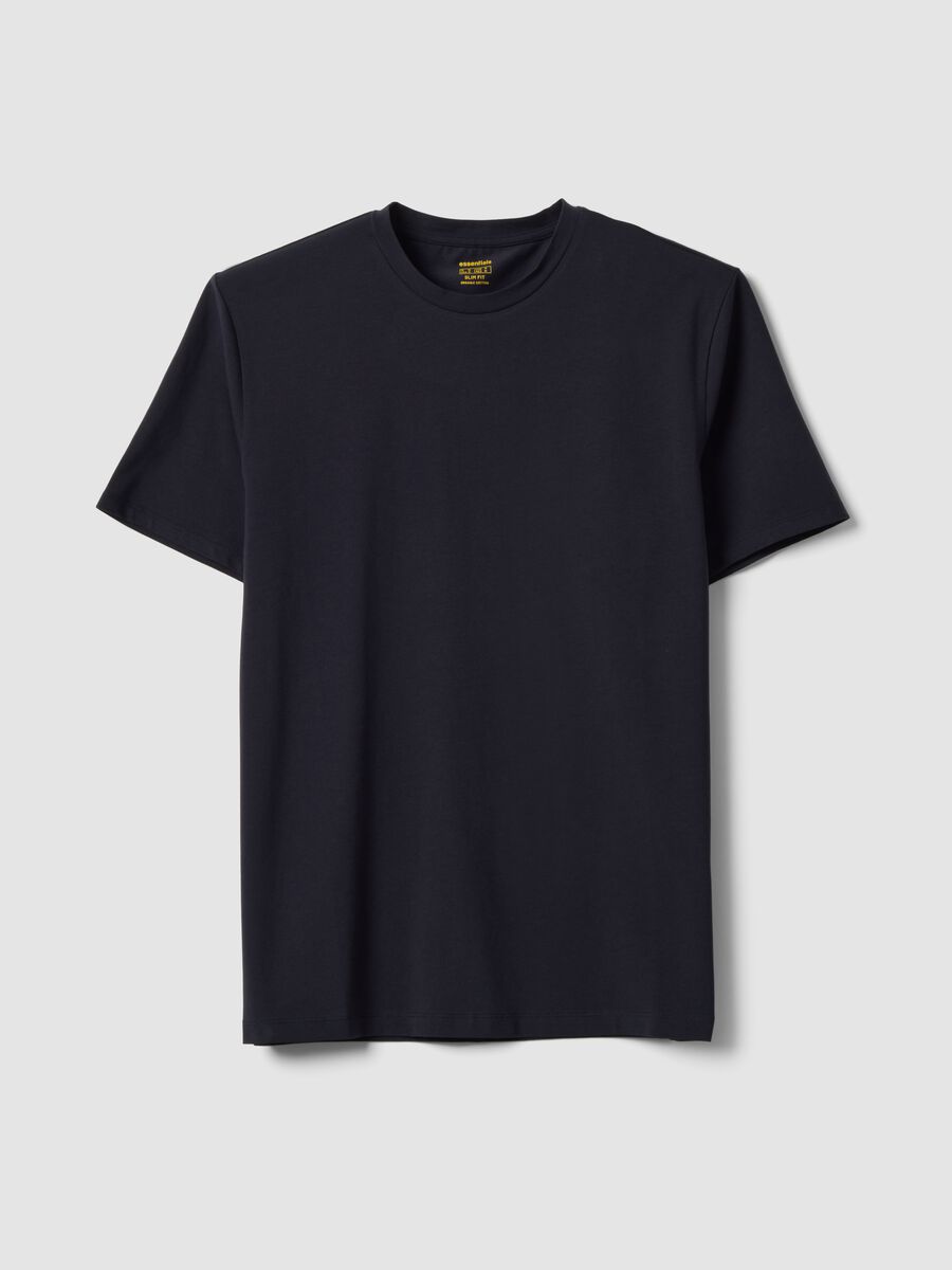 Men&rsquo;s black organic cotton slim-fit short-sleeve T-shirt_4