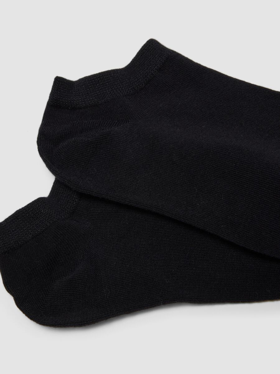 3-pack of black organic cotton jersey ankle socks_2