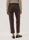 Leggings marroni in tessuto elasticizzato slim fit_3