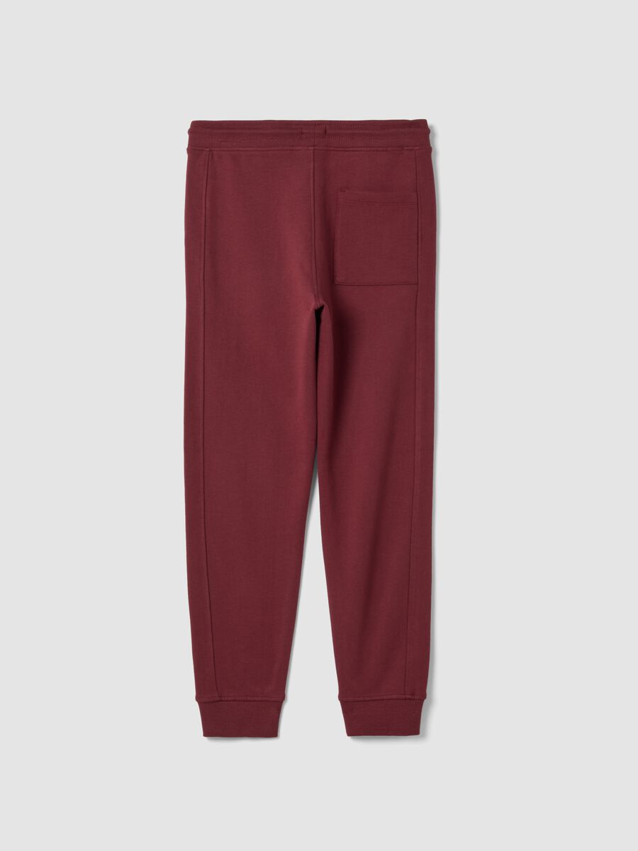 Brown joggers in 100% organic cotton_1