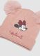 Purple stretch-fabric Minnie-themed set with hat and mittens_2
