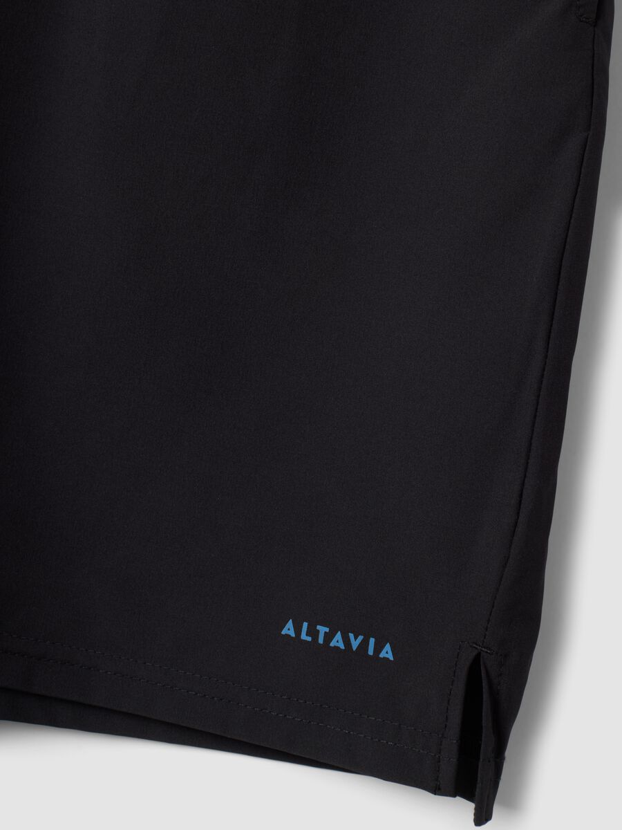 شورت أسود من قماش مطاطي سريع الجفاف ALTAVIA RUNNING_2