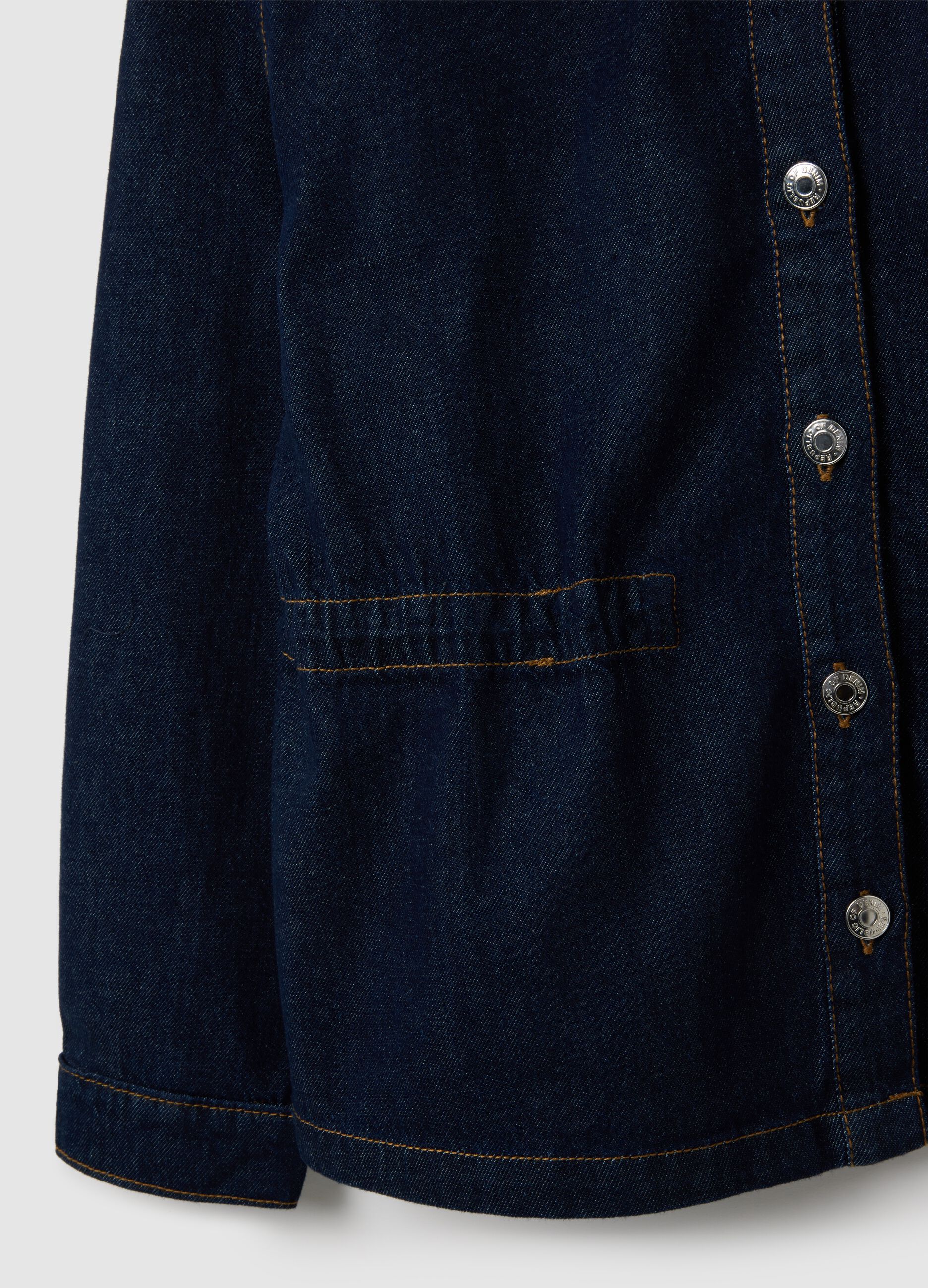 Women's pure cotton denim shirt