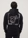 Black cotton-blend hoodie with Miami Heat print_3