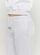 Grey cotton blend jogger trousers regular fit_3