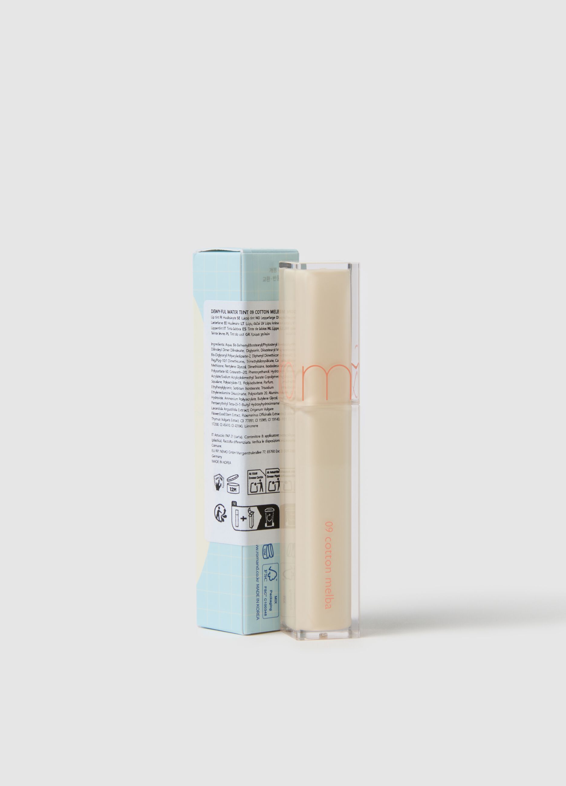 ROM&ND DEWY&middot;FUL WATER TINT 09 COTTON MELBA - Korean Makeup