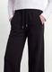 Girls&rsquo; black culotte trousers in pure organic cotton_2