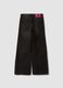 Black balloon-fit jeans in a cotton, viscose, lyocell and wool blend_2
