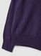 Maglione viola in pura lana a maniche lunghe regular fit_1