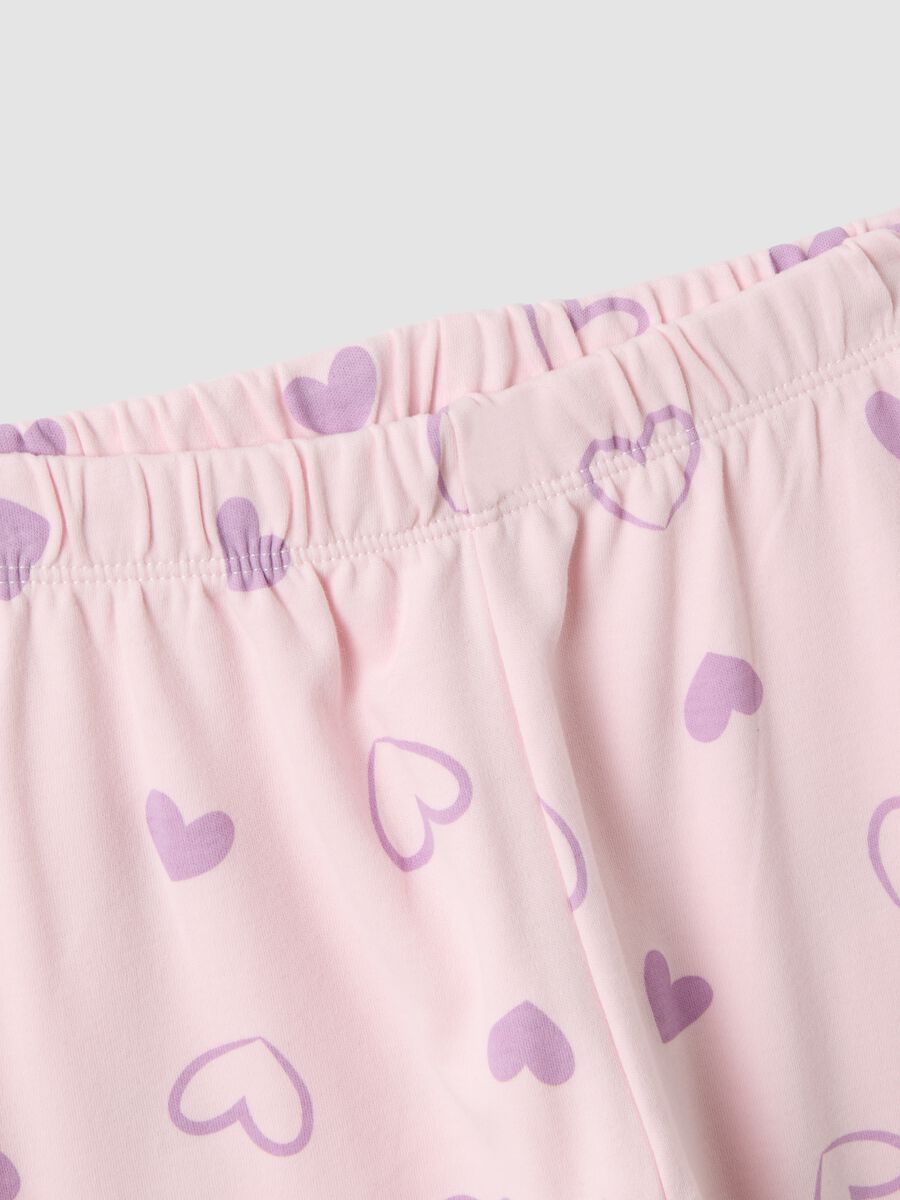 Pastel pink pure organic cotton pyjamas with kitten_3