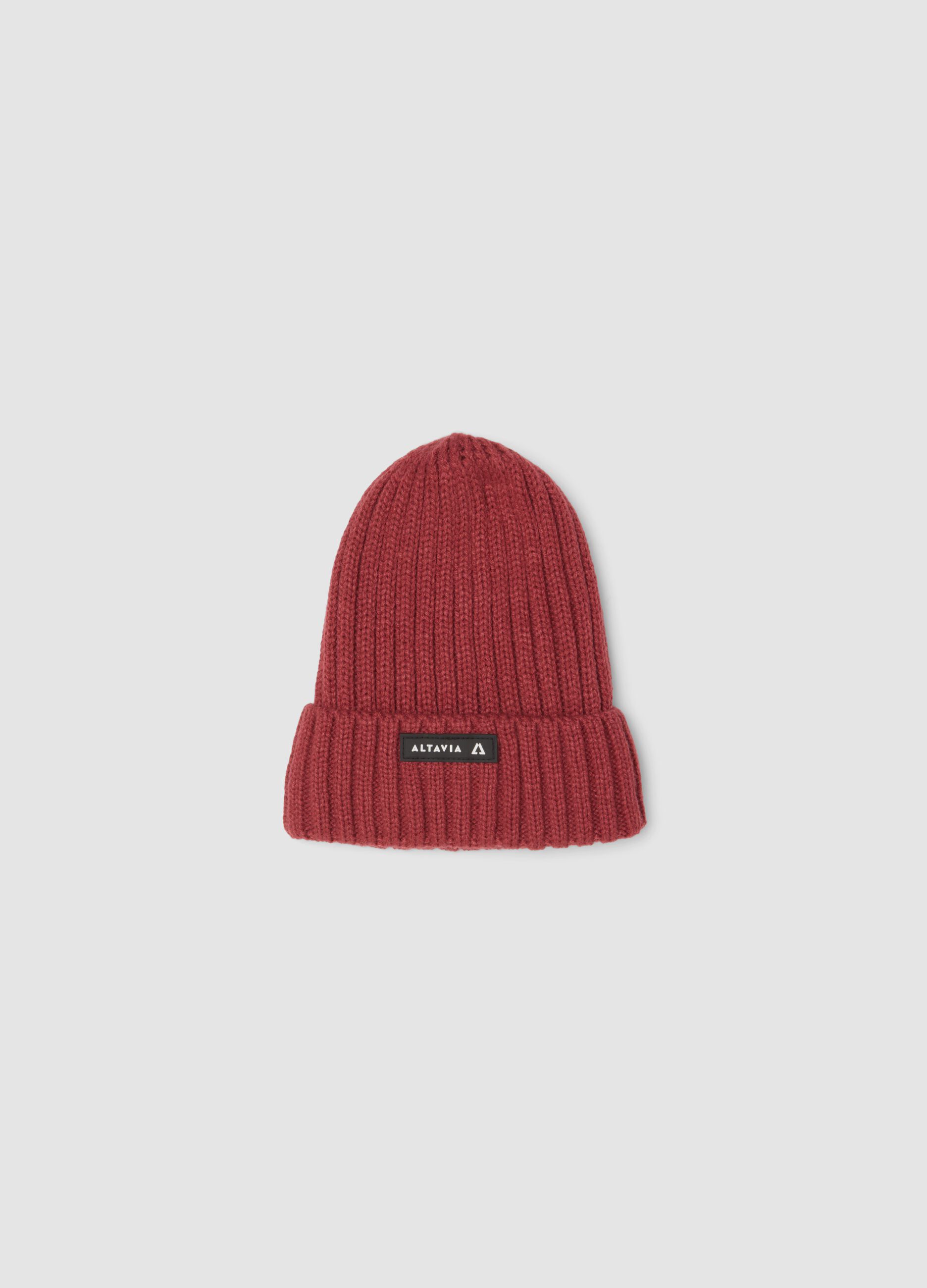 Rib-knit beanie with cuff ALTAVIA WITH DEBORAH COMPAGNONI
