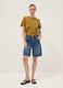 Brown short-sleeve pure cotton T-shirt, regular fit_1