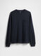 Blue long-sleeve cotton shirt_4
