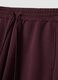 Pantaloni viola wide leg in modal elasticizzato con coulisse_5