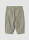 Grey ribbed trousers with elasticated waistband_1