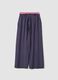 Blue striped pure viscose pyjama trousers_2