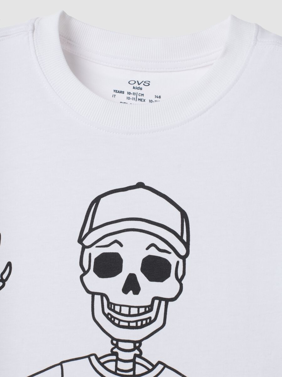 White organic cotton crew-neck T-shirt_1