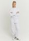 Grey cotton blend jogger trousers regular fit_0