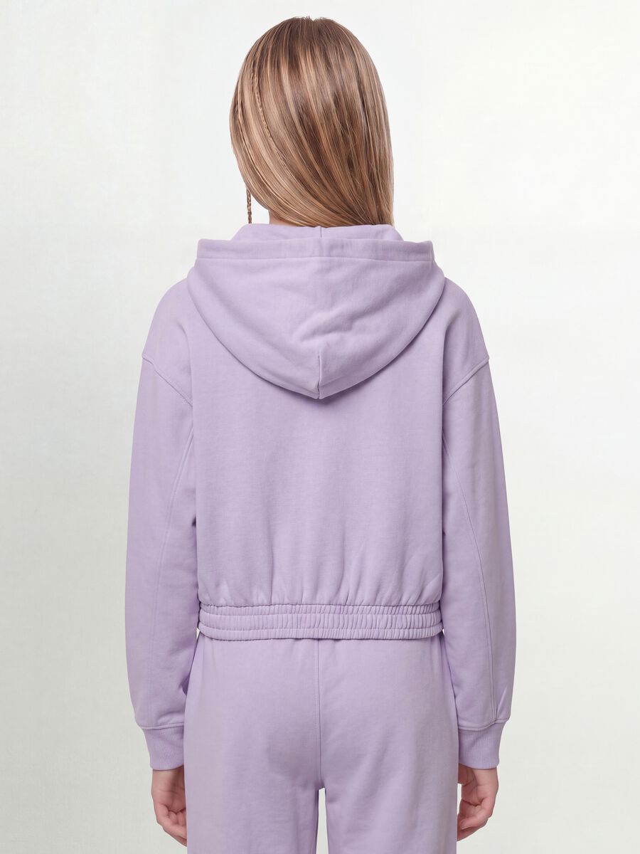 Purple organic cotton hooded sweatshirt_3