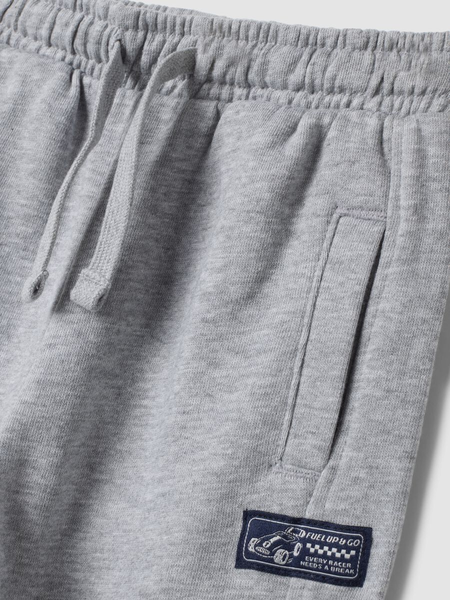 Grey jogger trousers in pure organic cotton_3