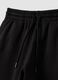 Black cotton-blend joggers with elasticated waist, regular fit_6