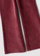 Brown flared stretch cotton trousers_2