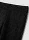 Black flared leggings in stretch fabric_1