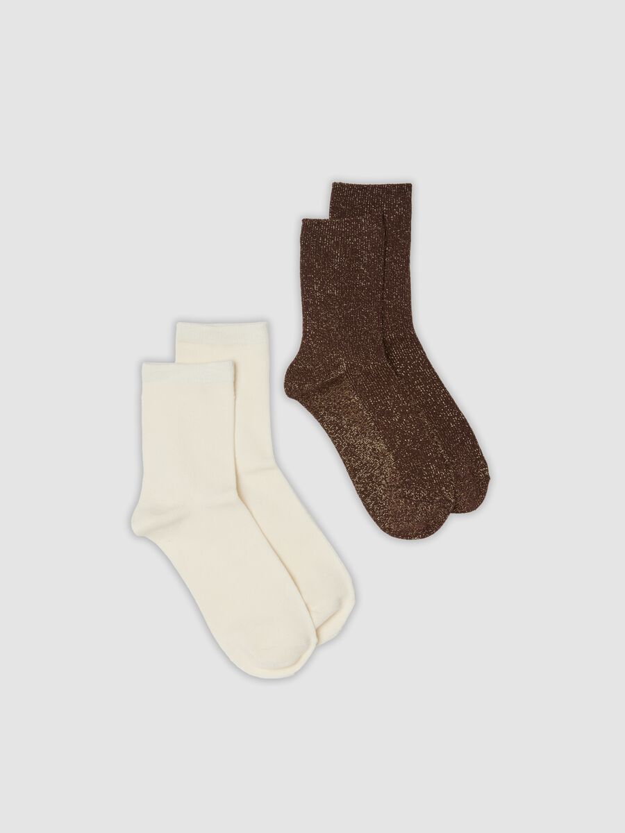 2-pack of multicolour socks in stretch organic cotton_0