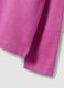 Purple pure organic cotton T-shirt with heart and wings print for girls_3