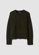 Green stretch crew-neck top_4