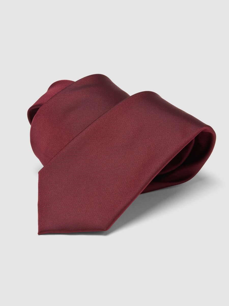 Burgundy red tie with 7.5 cm blade_2