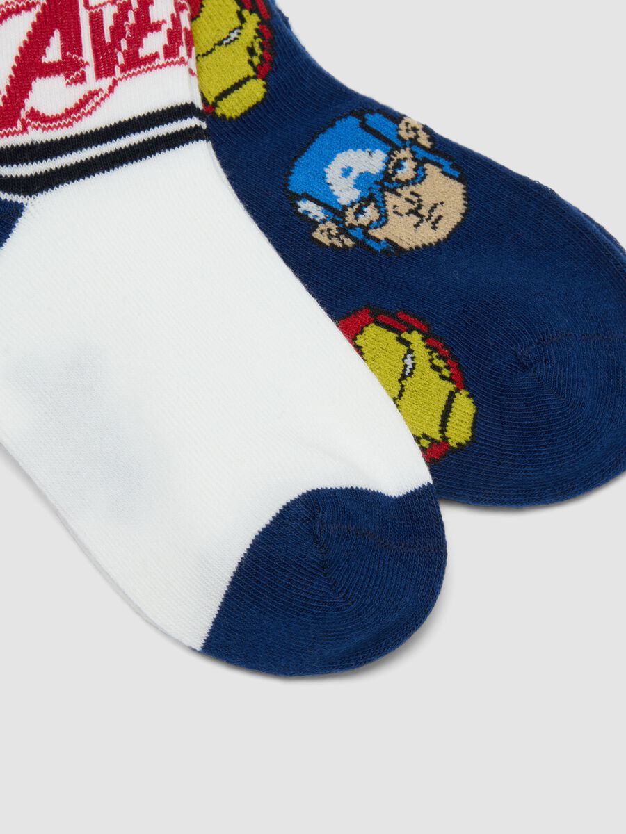 3-pack of Avengers-themed short socks in stretchy organic cotton_2