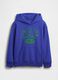 Blue hoodie for boys with logo_3