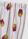 Grey and red crew-neck pyjamas in organic cotton and viscose blend_2
