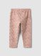 Pink floral stretch cotton leggings_1