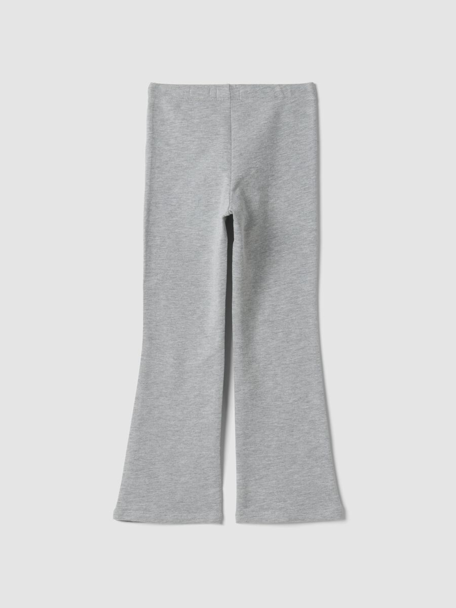 Grey skinny-fit leggings in stretch organic cotton_1