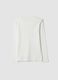 Optic white crew-neck T-shirt in pure organic cotton_2