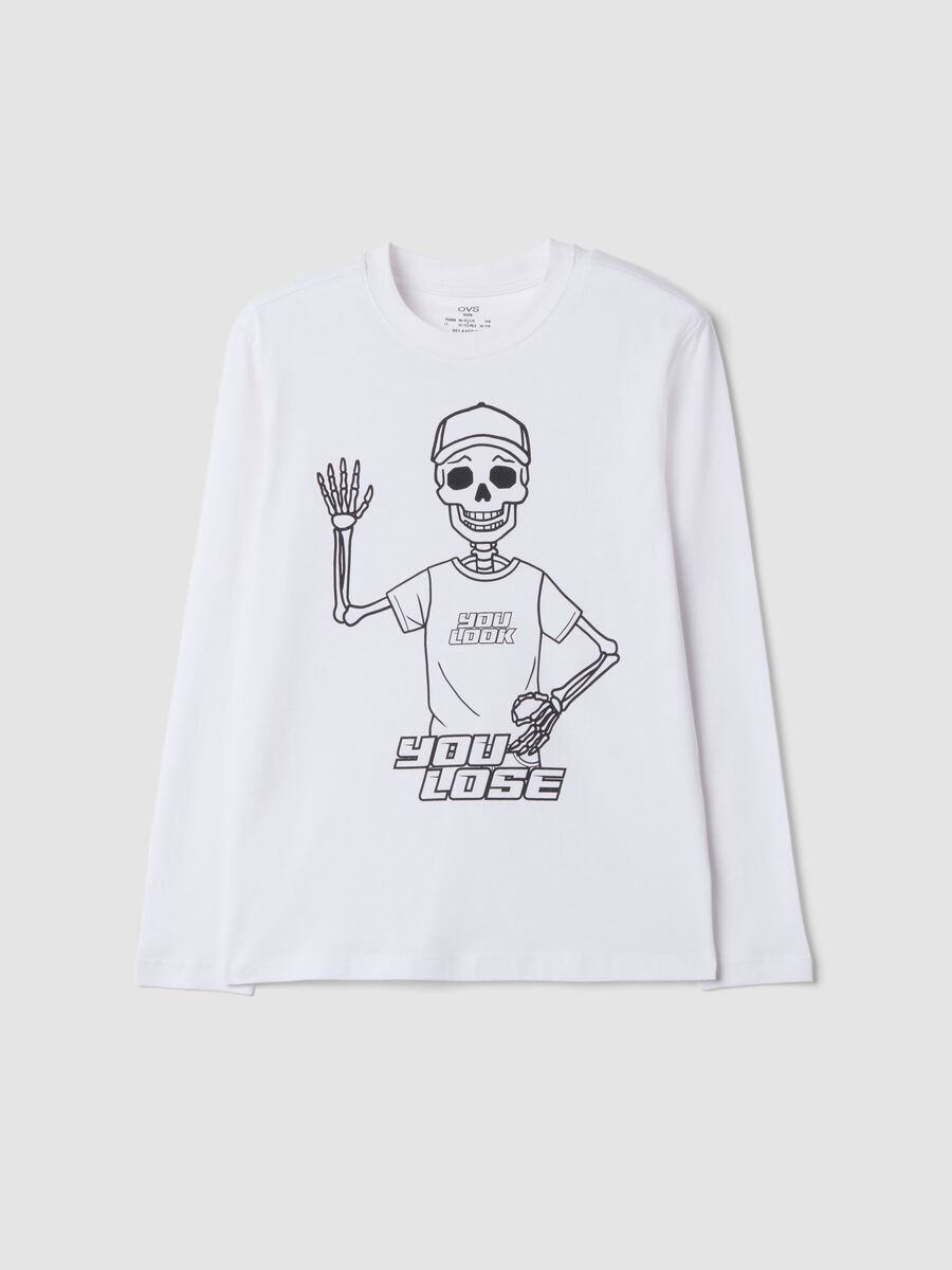 White organic cotton crew-neck T-shirt_0