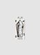 Black and white pen set with Halloween charms_0