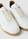White genuine leather trainers with contrast sole_1