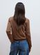 Maglia marrone in pura lana con girocollo_3