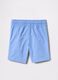 Light blue Bermuda shorts in cotton with drawstring_1