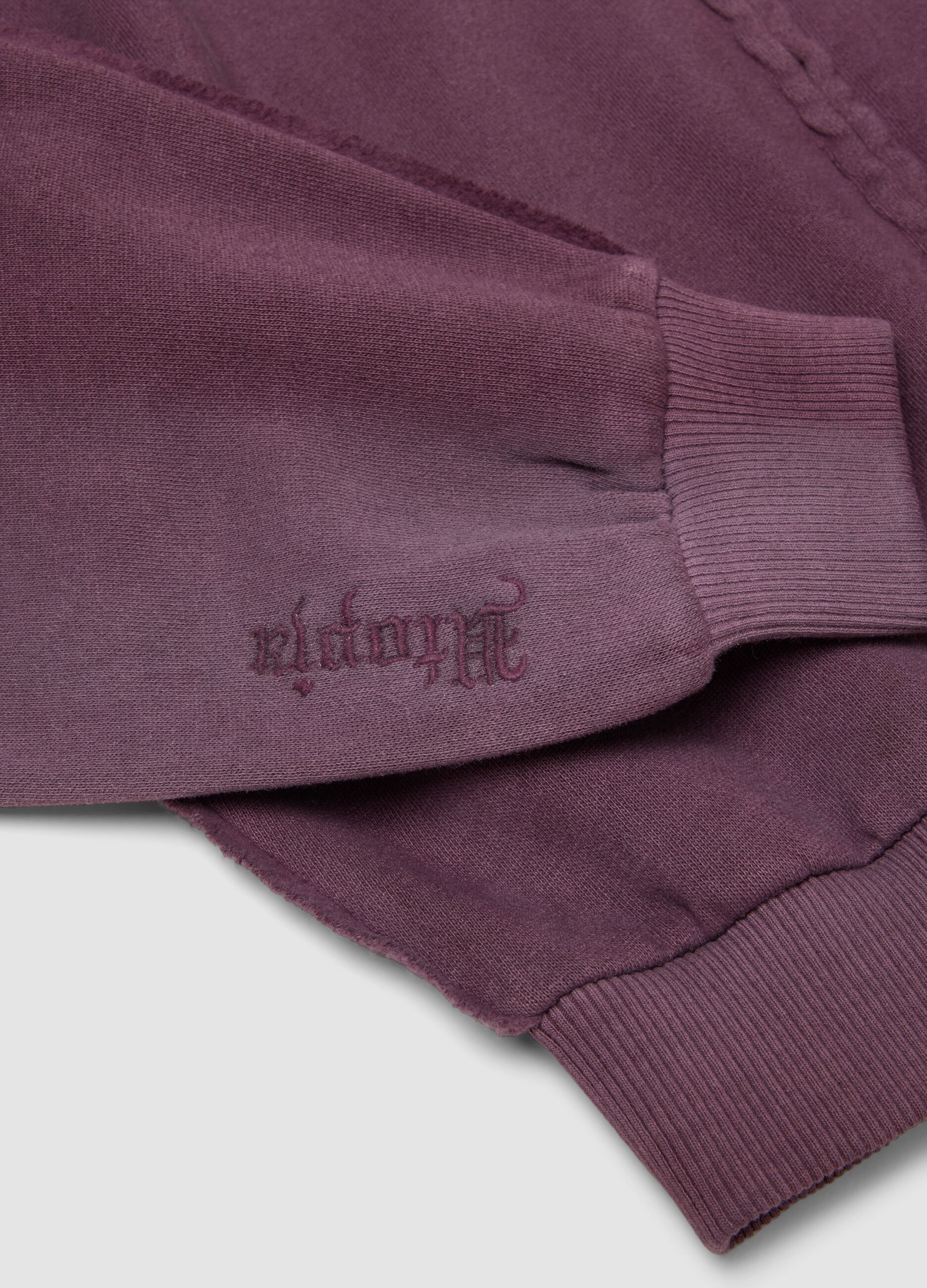 Sunfaded Purple Full-Zip Hoodie